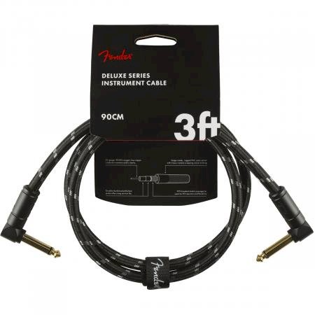Fender Deluxe Cables câble instrument 90 cm tweed noir
