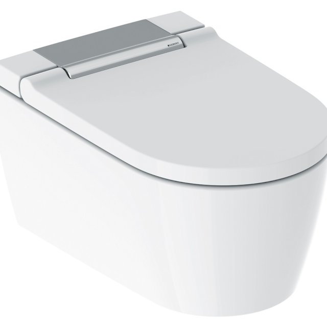 WC lavant Geberit AquaClean Sela 146220211 chromé brillant, système complet