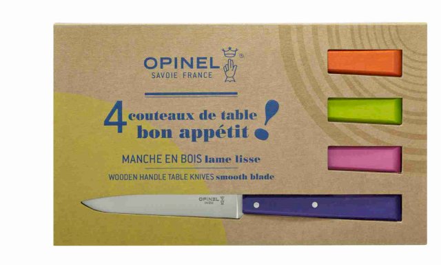 Coffret de 4 couteaux de table  N°125 Bon Appétit Pop