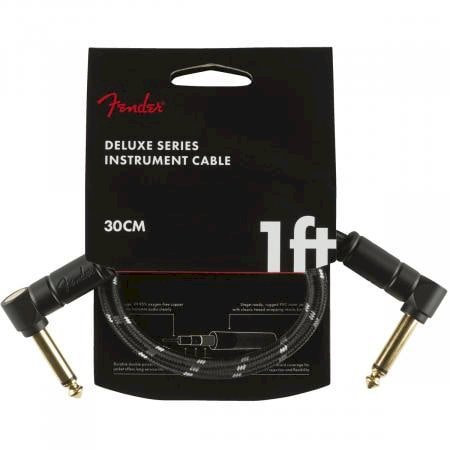 Fender Deluxe Cables câble instrument 30 cm tweed noir