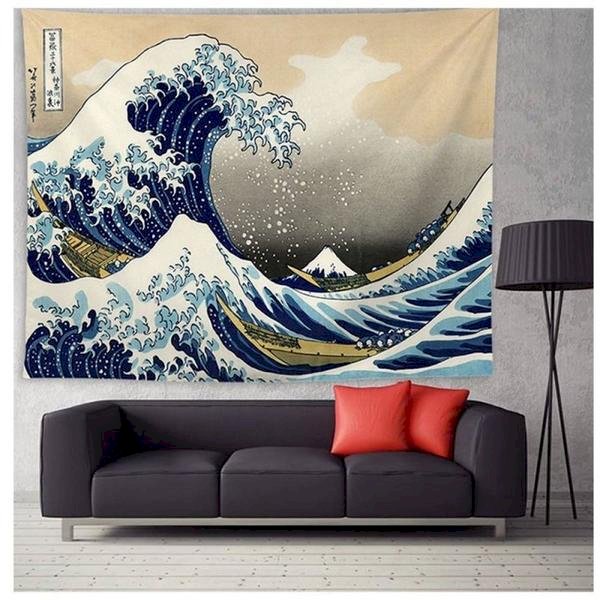 Tenture Murale <br> Vague Hokusai