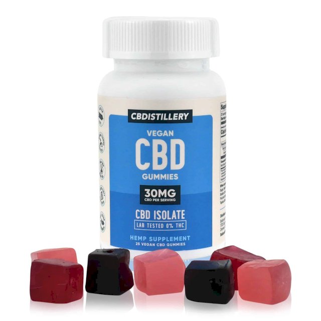 CBDistillery Vegan Gummies 25 Count 750mg THC Free (Isolate)