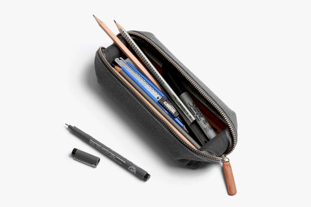Pencil Case: Pen Pouch & Dopp Kitt In Leather Or Fabric