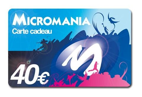 Carte Cadeau Micromania 40 euros