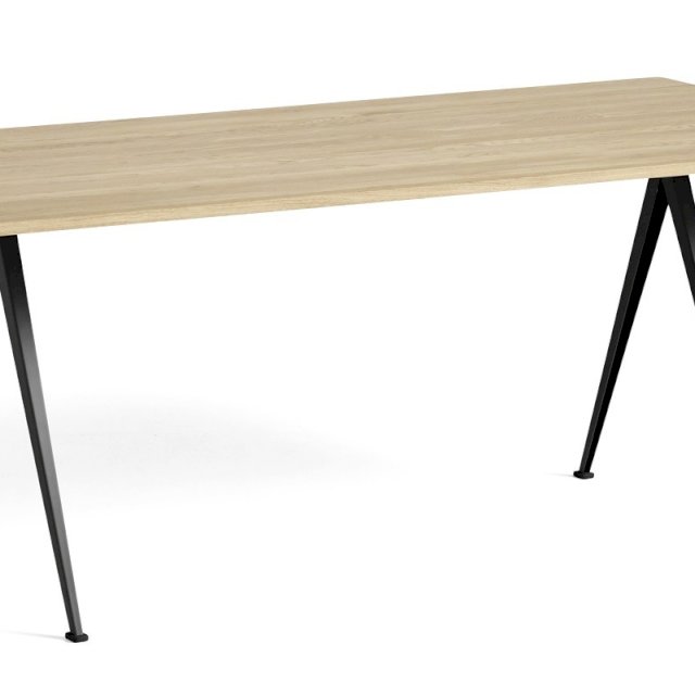 Table PYRAMID 02 de Hay, 190 x 85 cm, Black base, Matt lacquered
