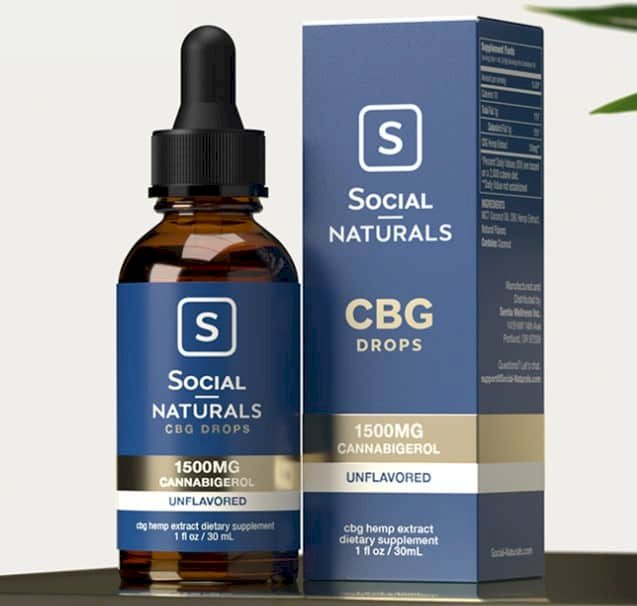 Social CBG Tincture – Natural Flavor – 1500mg